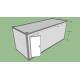 Eco Friendly Portable Toilet Container With Sandwich Panel Composite
