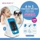 6 Vital Signs Monitor Surgical Bluetooth Spo2,ECG, NIBP Veterinary Patient Monitors Rechargeable Lithium