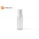 White 100ml Plastic Cosmetic Bottles For Facial Cleanser Pretty Design