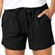 Oem Factory Manufacturer Custom Logo shorts spring new style high waist lace-up elastic sports pants