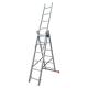 Robust Strength Aluminum Extension Ladder  3x6 With Non Marring Feet