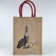 Promotional Customized Gift Logo Printed Jute Wine Bags