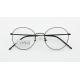 Classic Round Retro Clear Lens Glasses Non-Prescription Metal Eyeglasses  for Men Women Super Lightweight Metal Frames
