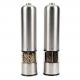 Electrical salt and pepper mill with lid