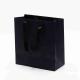 Waterproof Black Gusset Kraft Paper Shopping Bags Mini Size