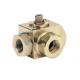 3 Way Full Bore Threaded Ends High Pressure Carbon Steel Ball Valve