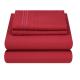 XINPAI Microfiber Three Lines Embroidery Massage Bedding Sheet Set for Flat Bed Sheet