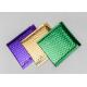 Colored Metallic Shipping Envelopes Decorative Bubble Mailers Shock Resistance