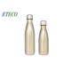 Double Wall Vacuum Personalized Sports Water Bottles Silicone Ring Non Slip