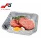 Food Grade 8011 aluminium Square Foil Trays 1.4l For Canteen