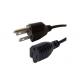 Durable US American AC UL Power Cord , 3 Prong Appliance Power Cord