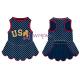 Glitter Print USA Rubber Star CVC Jersey Dog Dress Male Customized