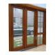 Tempered Glass Solid Wood Entrance Door Interior Single Teak Casement Door