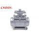 ISO5211 Pad Female Threaded Ball Valve BSP BSPT NPT Direct Mounting For Water