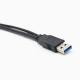 USB 3.0 Charging Cable Tinned Copper Conductor 0.3m One Male To Two Female