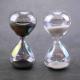 Classic Glass Sand Timer Hourglass  Sand Clock Black And White