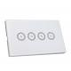 US Touch WIFI Smart Wall Light Switch 120 * 72 * 34mm Compatible With Alexa And Google