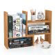 Adjustable Desktop Display Shelf Rack Bookshelf for Office Kitchen Bamboo Home Furniture