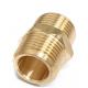 Brass Pipe Fitting, Hex Nipple, 1/2 x 1/2 NPT Male Pipe