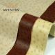 PU Faux Ostrich Leather Fabric Artificial Anti Mildew For Upholstery