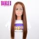 Unprocessed Colored Lace Wig , #4 Bob Straight Lace Frontal Wig Dyed Bleach