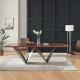 High-quality Modern Metal Frame Living room Furniture  Solid Wood  Design  Dining Table sets