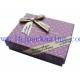 paper box with foil stamping logo and ribbon