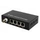 10/100Mbps Ethernet Over Coaxial Extender 2KM With 1 BNC And 4 POE Ethernet Ports