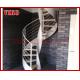 Spiral Staircase VH15S Tread Beech 304 Stainless Steel  Spiral Stainless Steel Stair  Handrail Railing Glass
