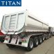 TITAN 4 axle 80 ton rear dumping tipper semi trailer for Africa