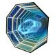 12V Electronic Hologram 3D Abyss Layer Mirror Advertising Lights with High Durability