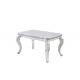 Generous Carving Family Rectangular Marble Dining Table