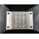 IP65 waterproof 304 stainless steel 4X4 panel mounted illuminated keypad with flat key buttons