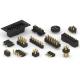 Gold Plated Multi Pin Connector Phosphor Bronze Barrel Electronic Components