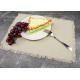 Oilproof Personalized Dinner Napkins , Cotton Linen Dinner Placemat With Washed Edges