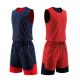 Double Sided Football Training Tracksuits Black Red White Reversible Basketball Jerseys