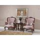 800*900*1140 Living Room Sofa Chair Rose Pink Fabric Solid Wood Frame Leisure Armchair