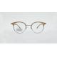 Round Optical Eyewear Non-prescription Eyeglasses metal acetate Frame Vintage Eyeglasses Clear Lens for Women and Men