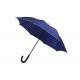 Windproof Mens Windproof J Hook Umbrella Fiberglass Shaft Open Diameter 100-103cm