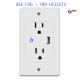 Smart Plug Socket Us Dedicated Smart In-wall Outlet Oem Support Amazon Google Can Be Customized With Usb Port