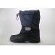 Black Kids Snow Boots Flat Heel  27-36 Size Warm Waterproof