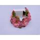 Pink Party Floral Hair Scrunchies Multiscene Durable Fashion Style