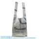 Tote Shopping Bags, Foldable Large Capacity Custom Logo Dupont Paper Shopping Vest Bag Tyvek T-Shirt Tote Bag