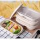 100% Compostable Disposable Eco Packaging Food Grade Sugarcane Pulp Lunch Box