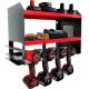 Wall Mounted Power Tool Charging Station with Customizable Logo and Drill Bit Holder