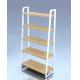 Wood And Metal Display Fixtures 5 Layers Retail Storage Racks Stand For Shop