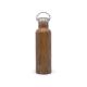 Double Wall 750ml Stainless Steel Sport Water Bottle With Bamboo Lid