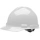 HDPE ABS White Construction Safety Helmets With Permeable Holes