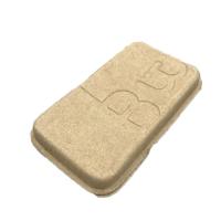Natural white Close Well Molded Pulp Box With Dry Press Recycle Material