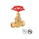 Threaded Water Gate Valve Connect Manual Power Red Hand Wheel